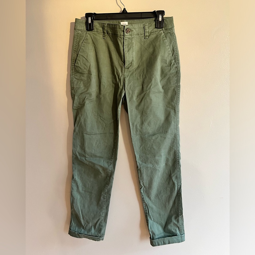 Army Green GAP “Girlfriend” Chinos - Size 2